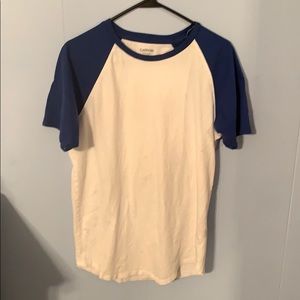 Carbon Blue and White Tee